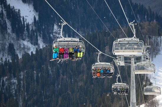 Season opened at Rosa Khutor Alpine Resort in Sochi