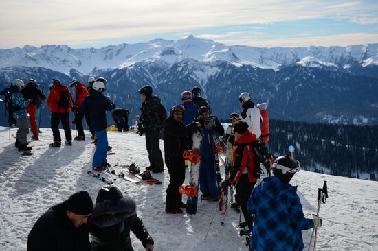 Season opened at Rosa Khutor Alpine Resort in Sochi