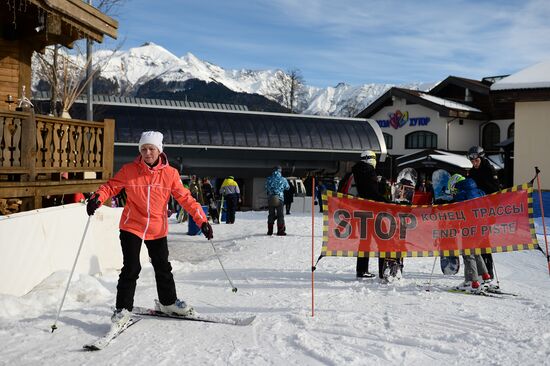 Season opened at Rosa Khutor Alpine Resort in Sochi