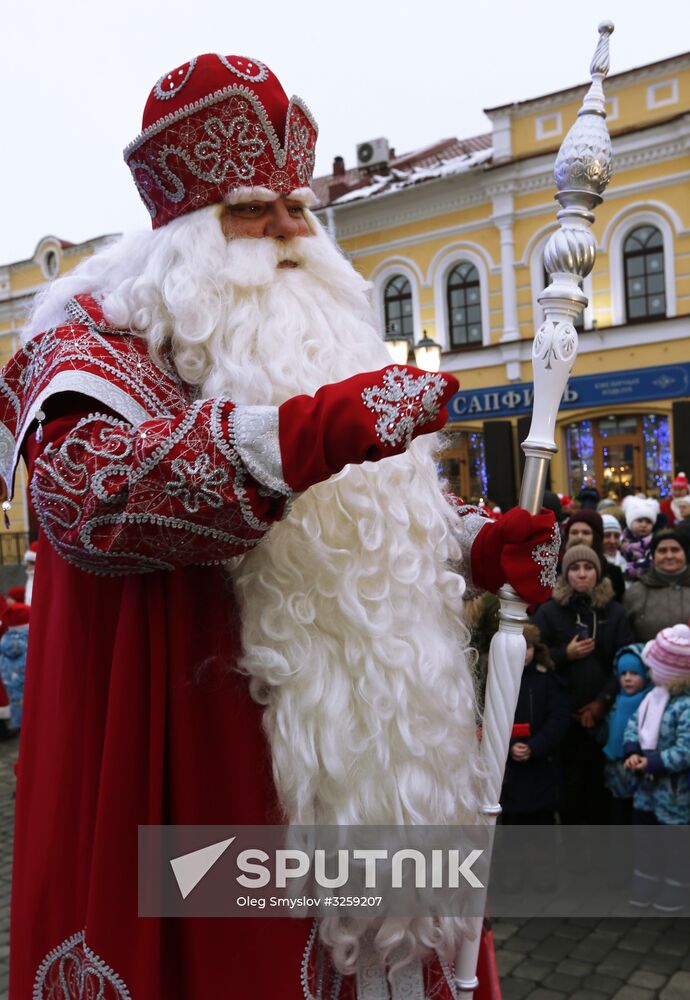 Father Frost parade in Rybinsk