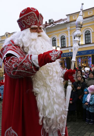 Father Frost parade in Rybinsk
