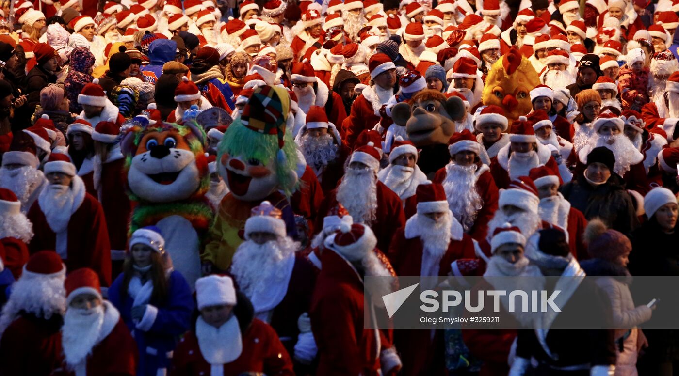 Father Frost parade in Rybinsk