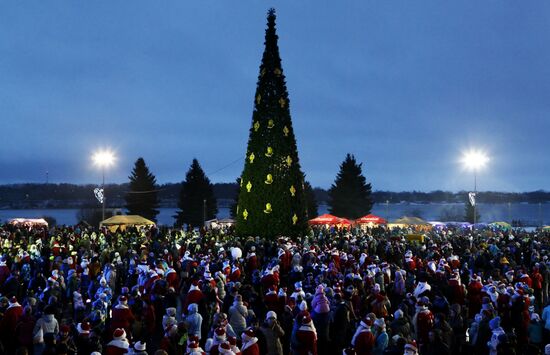 Father Frost parade in Rybinsk