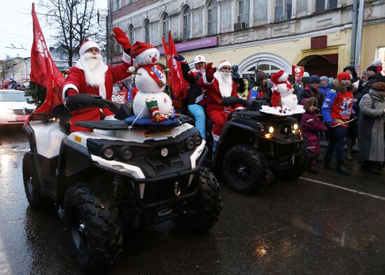 Father Frost parade in Rybinsk