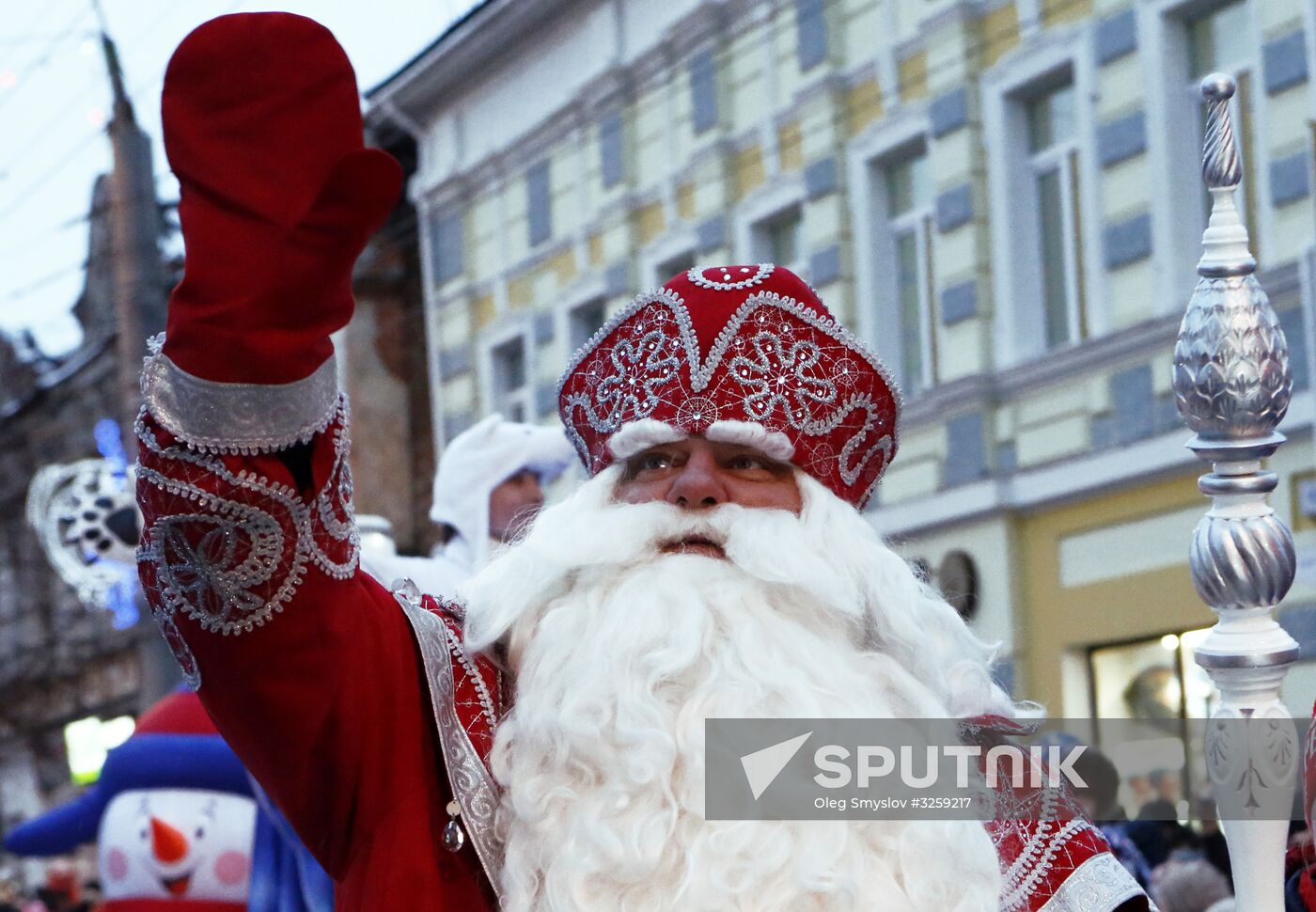 Father Frost parade in Rybinsk