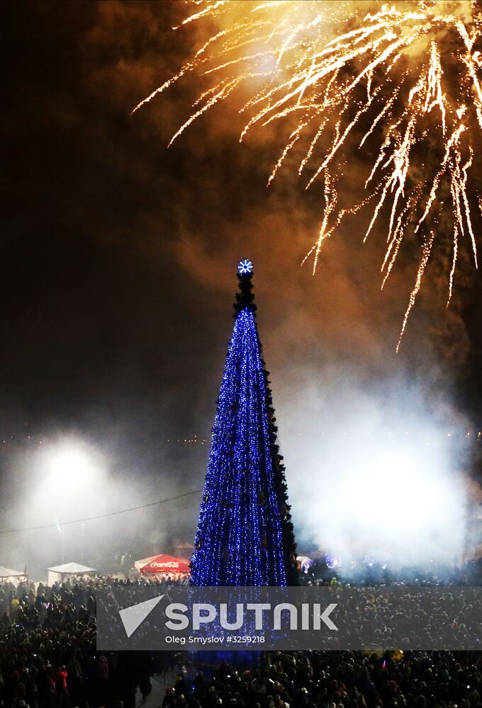 Father Frost parade in Rybinsk