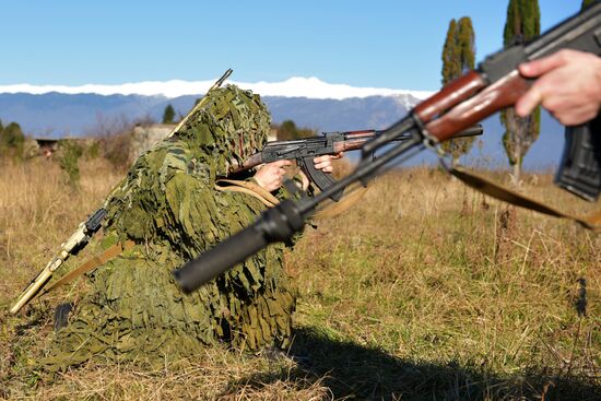 Russian Armed Forces' snipers exercise in Gudauta