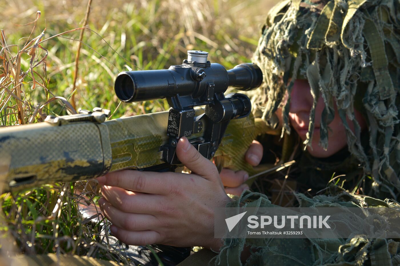 Russian Armed Forces' snipers exercise in Gudauta