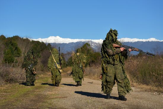 Russian Armed Forces' snipers exercise in Gudauta