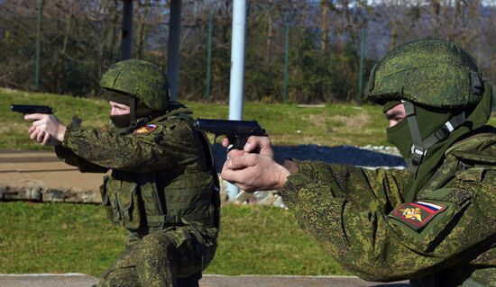 Russian Armed Forces' snipers exercise in Gudauta