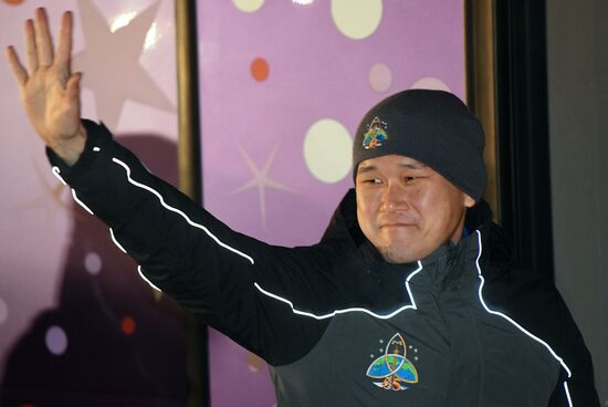 Soyuz-FG carrier vehicle with Soyuz MS-07 manned spacecraft launched from Baikonur Cosmodrome