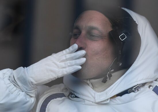 Soyuz-FG carrier vehicle with Soyuz MS-07 manned spacecraft launched from Baikonur Cosmodrome