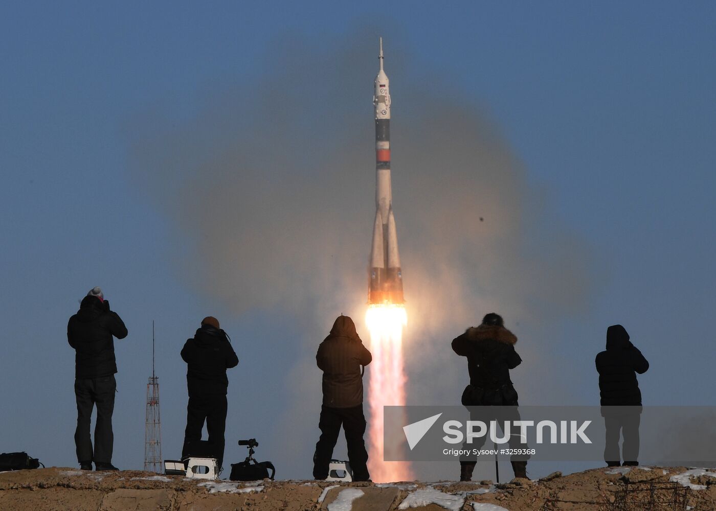Soyuz-FG rocket launches Soyuz-MS-07 spacecraft from Baikonur Space Center