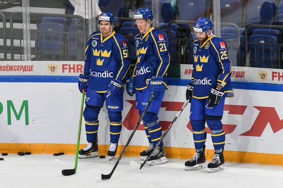 Ice hockey. Channel One Cup. Sweden vs. Czech Republic