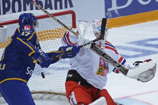 Ice hockey. Channel One Cup. Sweden vs. Czech Republic