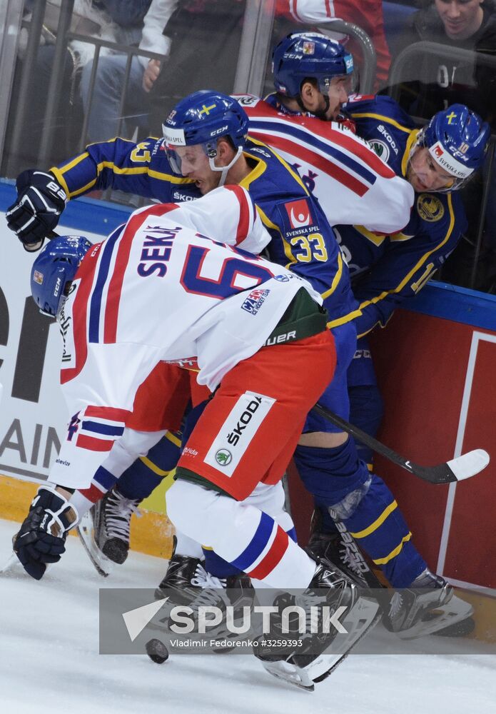 Ice hockey. Channel One Cup. Sweden vs. Czech Republic