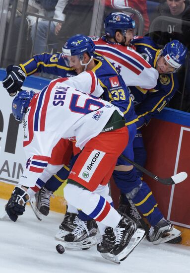 Ice hockey. Channel One Cup. Sweden vs. Czech Republic