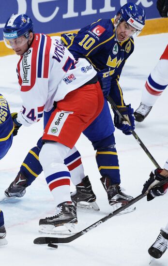 Ice hockey. Channel One Cup. Sweden vs. Czech Republic