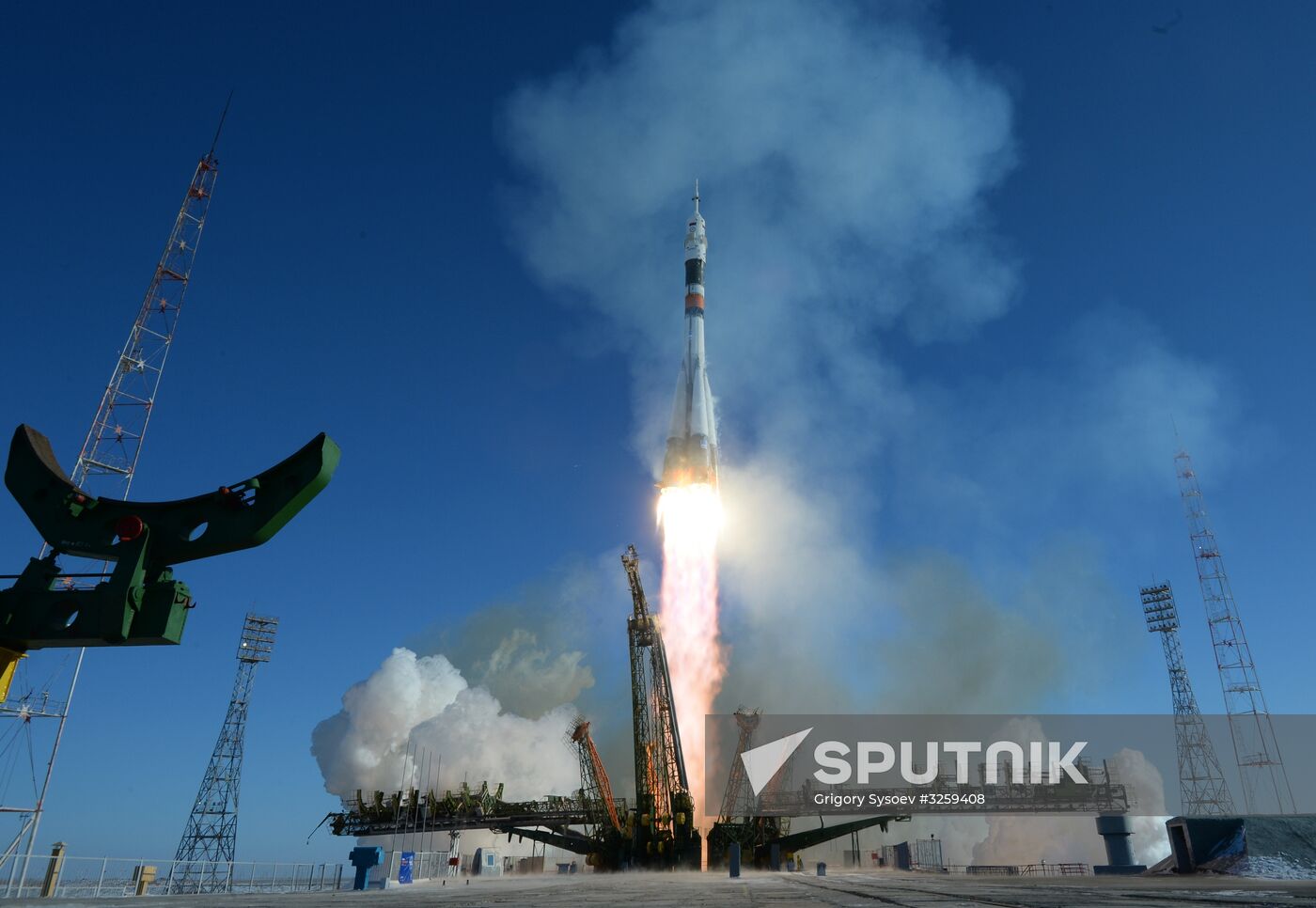 Soyuz-FG rocket launches Soyuz-MS-07 spacecraft from Baikonur Space Center