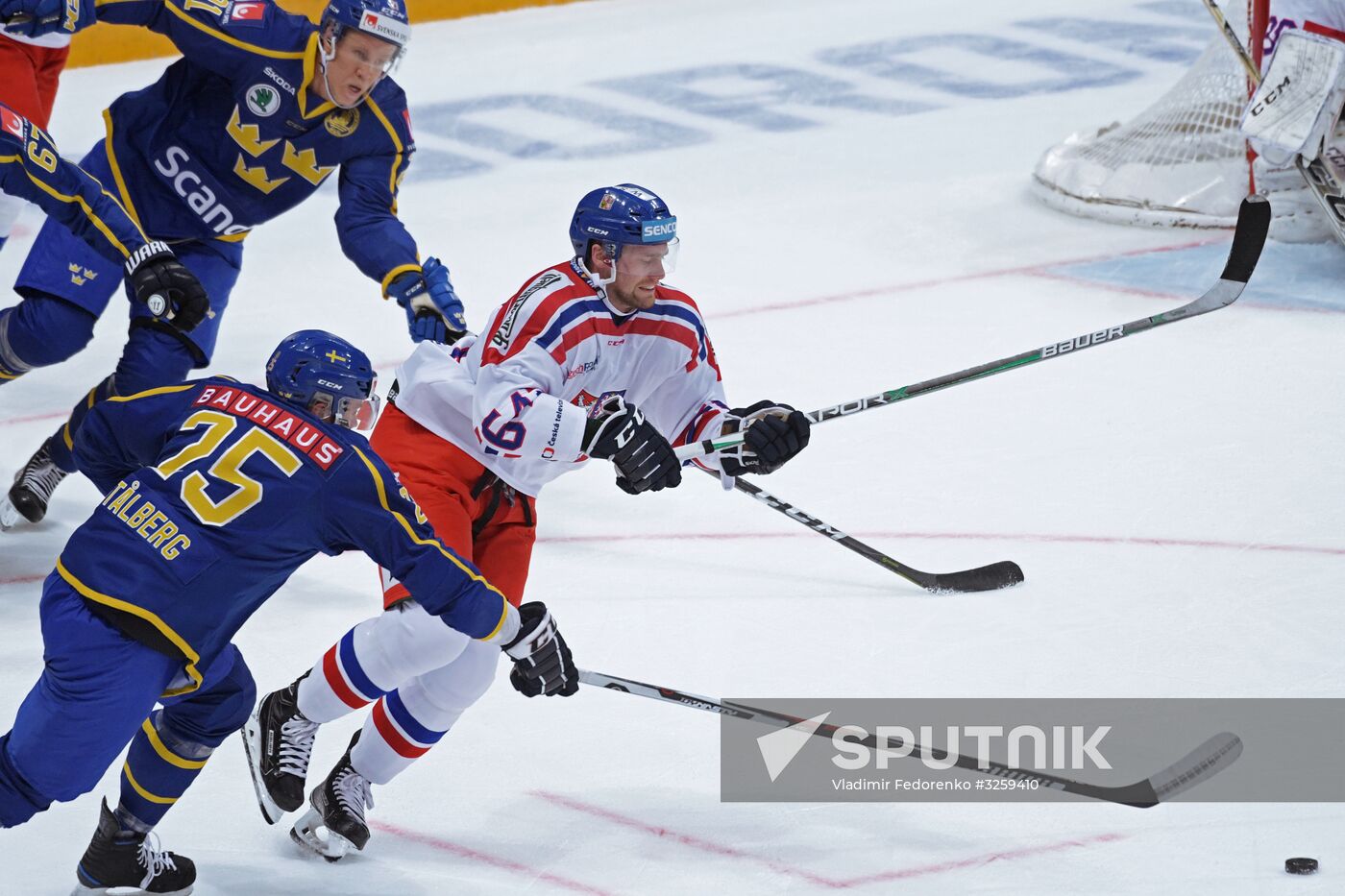 Ice hockey. Channel One Cup. Sweden vs. Czech Republic