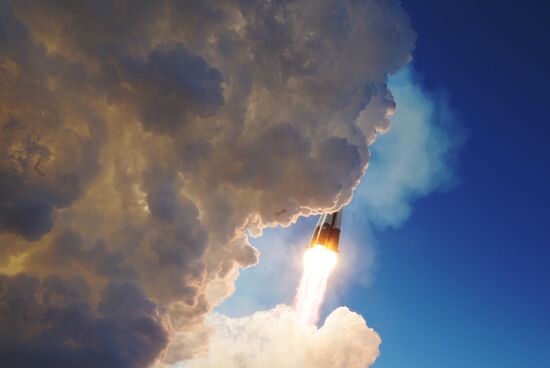 Soyuz-FG rocket launches Soyuz-MS-07 spacecraft from Baikonur Space Center