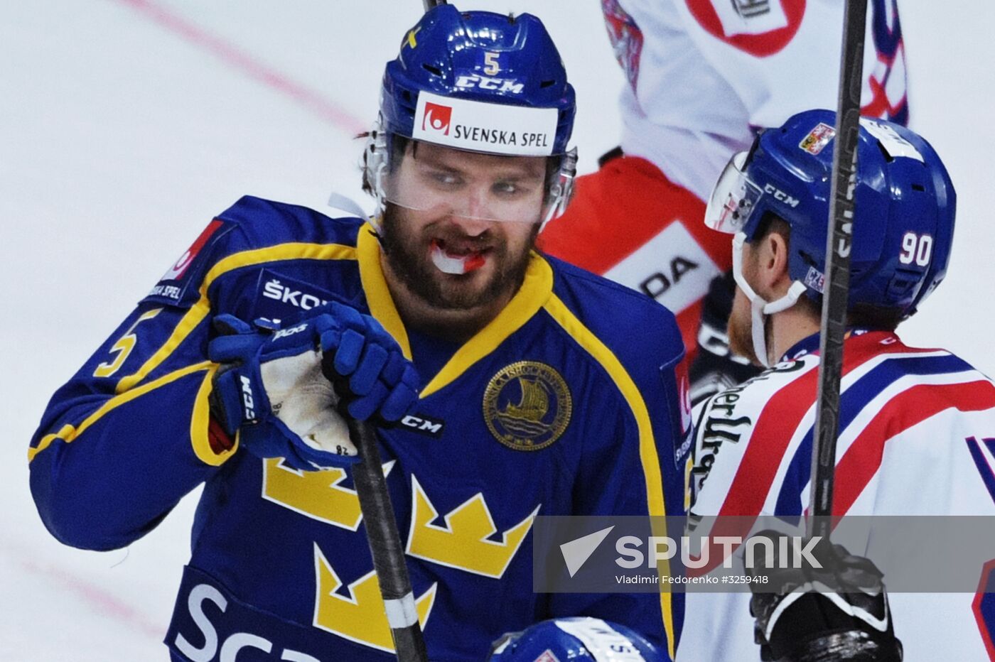 Ice hockey. Channel One Cup. Sweden vs. Czech Republic