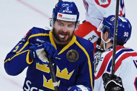 Ice hockey. Channel One Cup. Sweden vs. Czech Republic
