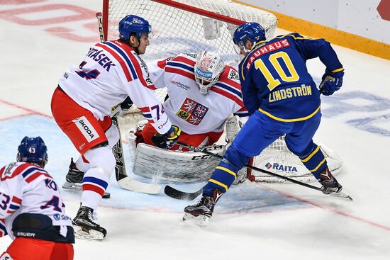 Ice hockey. Channel One Cup. Sweden vs. Czech Republic