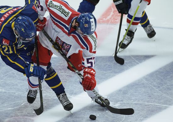 Ice hockey. Channel One Cup. Sweden vs. Czech Republic