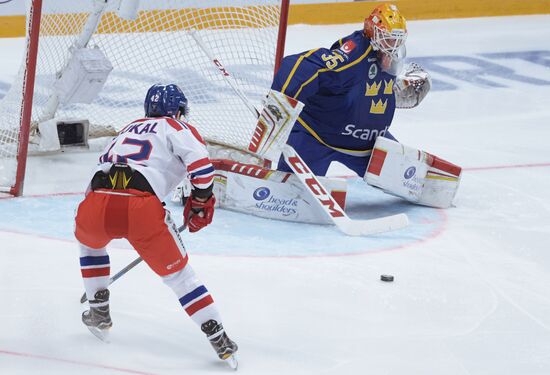 Ice hockey. Channel One Cup. Sweden vs. Czech Republic