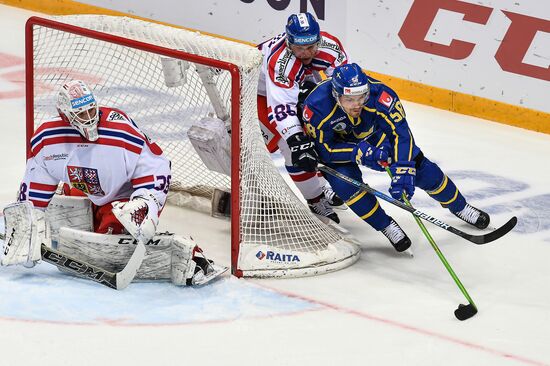 Ice hockey. Channel One Cup. Sweden vs. Czech Republic