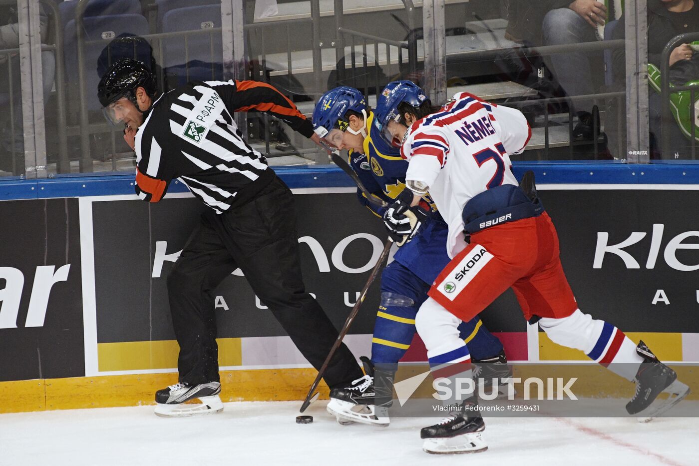 Ice hockey. Channel One Cup. Sweden vs. Czech Republic