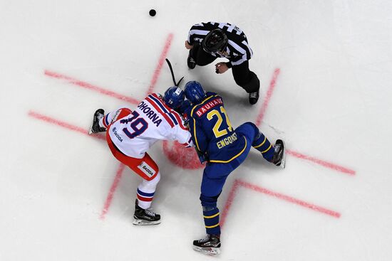 Ice hockey. Channel One Cup. Sweden vs. Czech Republic