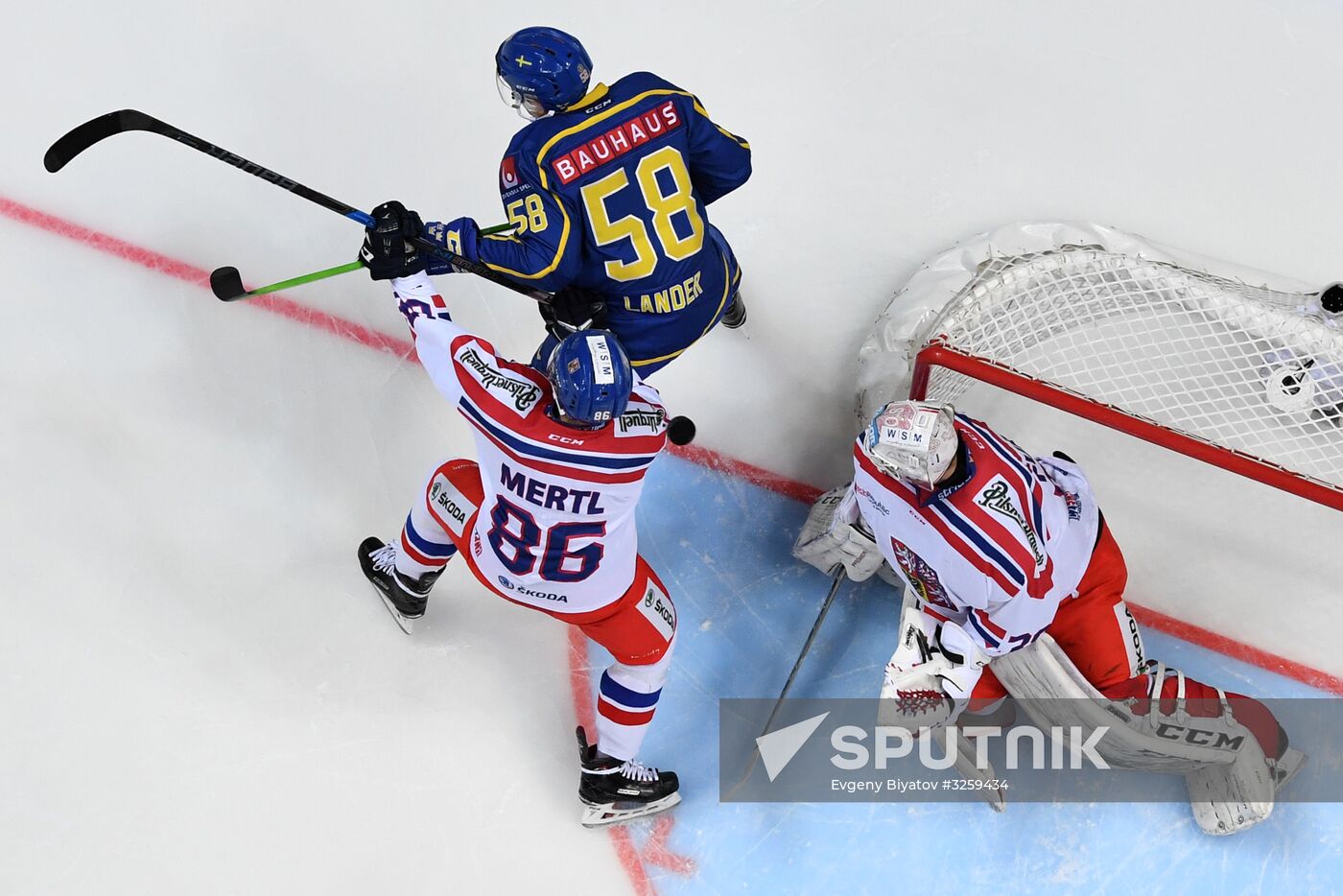 Ice hockey. Channel One Cup. Sweden vs. Czech Republic