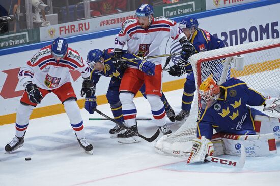Ice hockey. Channel One Cup. Sweden vs. Czech Republic