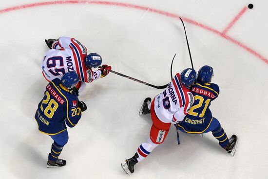 Ice hockey. Channel One Cup. Sweden vs. Czech Republic