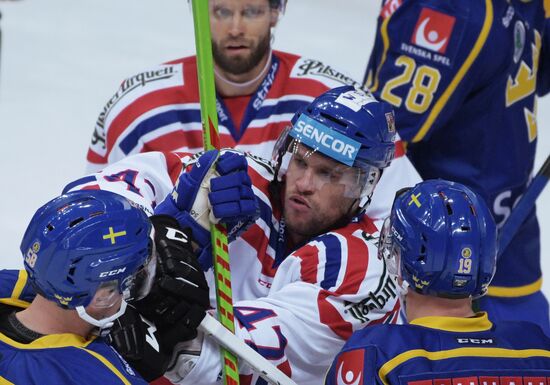 Ice hockey. Channel One Cup. Sweden vs. Czech Republic