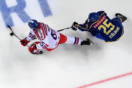Ice hockey. Channel One Cup. Sweden vs. Czech Republic