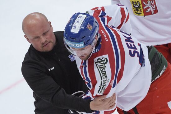 Ice hockey. Channel One Cup. Sweden vs. Czech Republic