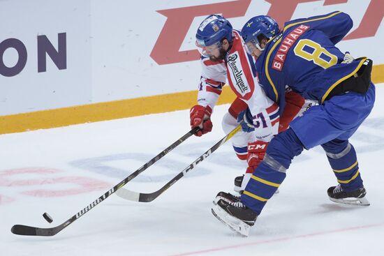 Ice hockey. Channel One Cup. Sweden vs. Czech Republic
