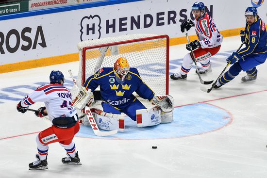 Ice hockey. Channel One Cup. Sweden vs. Czech Republic