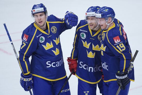 Ice hockey. Channel One Cup. Sweden vs. Czech Republic