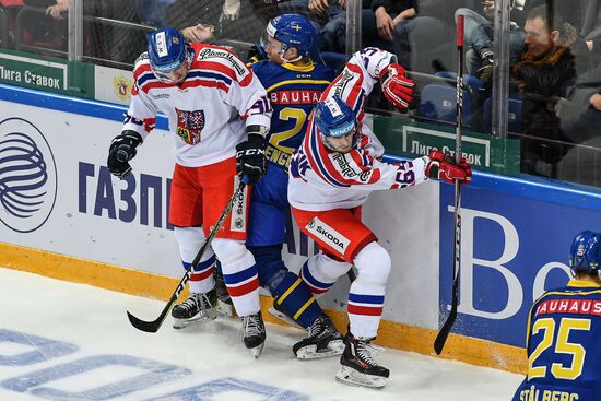 Ice hockey. Channel One Cup. Sweden vs. Czech Republic