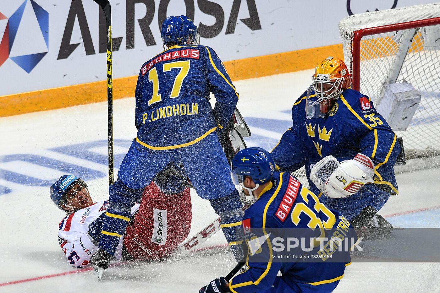 Ice hockey. Channel One Cup. Sweden vs. Czech Republic