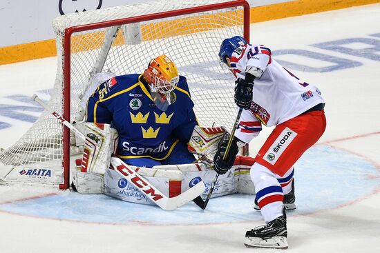 Ice hockey. Channel One Cup. Sweden vs. Czech Republic