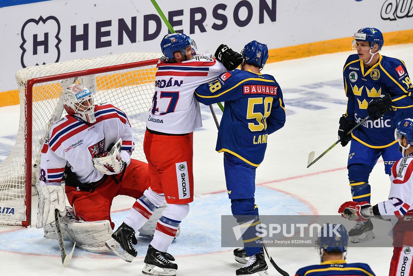 Ice hockey. Channel One Cup. Sweden vs. Czech Republic