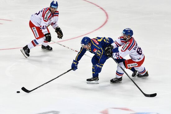 Ice hockey. Channel One Cup. Sweden vs. Czech Republic