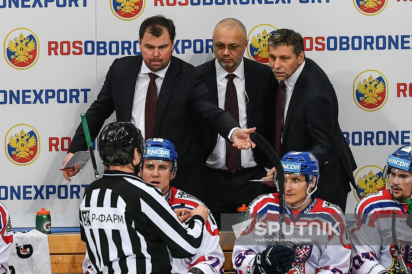Ice hockey. Channel One Cup. Sweden vs. Czech Republic