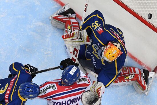 Ice hockey. Channel One Cup. Sweden vs. Czech Republic