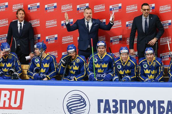Ice hockey. Channel One Cup. Sweden vs. Czech Republic